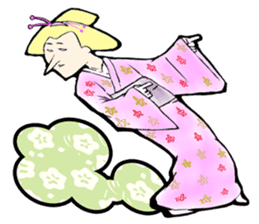Ukiyo-e a character does not contain sticker #3171205