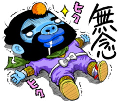 Bristle ninja sticker #3171222