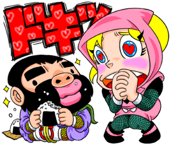 Bristle ninja sticker #3171225