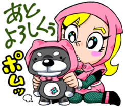 Bristle ninja sticker #3171227