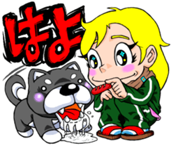 Bristle ninja sticker #3171230