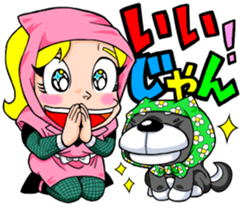 Bristle ninja sticker #3171232