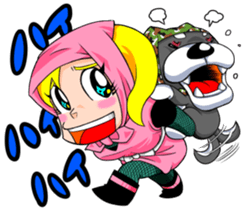 Bristle ninja sticker #3171235