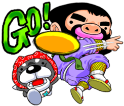 Bristle ninja sticker #3171240