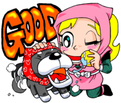 Bristle ninja sticker #3171242