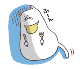 cats and meal stickers sticker #3171581