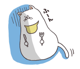 cats and meal stickers sticker #3171581