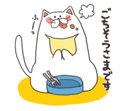 cats and meal stickers sticker #3171592