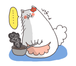 cats and meal stickers sticker #3171594