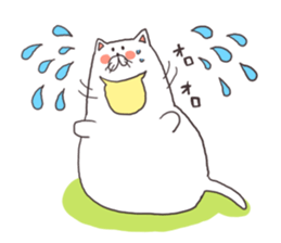 cats and meal stickers sticker #3171595