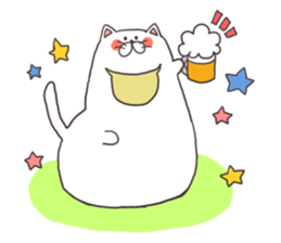 cats and meal stickers sticker #3171598