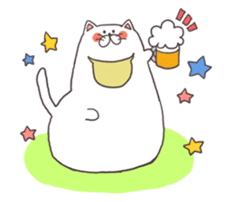 cats and meal stickers sticker #3171598