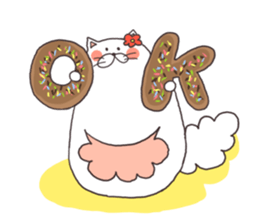 cats and meal stickers sticker #3171601