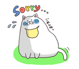 cats and meal stickers sticker #3171605