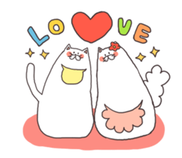 cats and meal stickers sticker #3171609