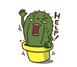 Nihilistic cactus sticker #3172266