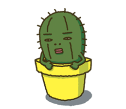 Nihilistic cactus sticker #3172290
