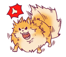 Funny Pomeranians! sticker #3172625