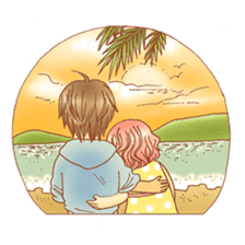 Love couple pack : sweet romance sticker #3172735