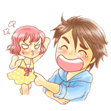 Love couple pack : sweet romance sticker #3172744