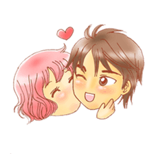 Love couple pack : sweet romance sticker #3172754