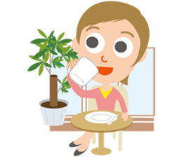 Nice woman Sakura sticker #3173021