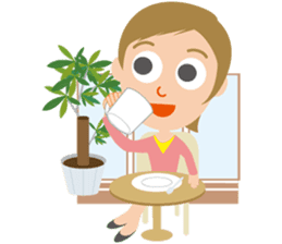 Nice woman Sakura sticker #3173021