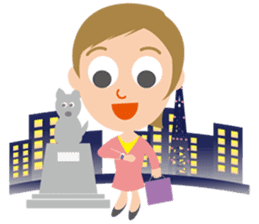 Nice woman Sakura sticker #3173023