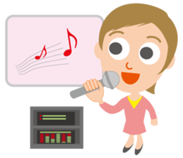 Nice woman Sakura sticker #3173026