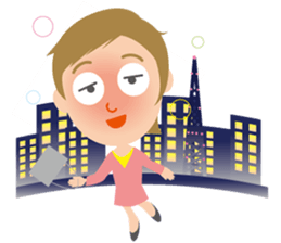 Nice woman Sakura sticker #3173027