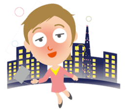 Nice woman Sakura sticker #3173027