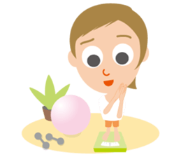 Nice woman Sakura sticker #3173044