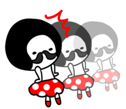 Surreal girl sticker #3174404