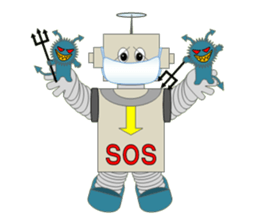 Help robot sticker #3174639
