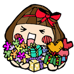 helmet girl's sticker