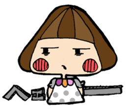 helmet girl's sticker sticker #3175298