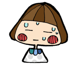 helmet girl's sticker sticker #3175301