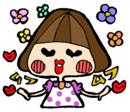 helmet girl's sticker sticker #3175302