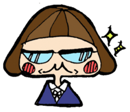 helmet girl's sticker sticker #3175304