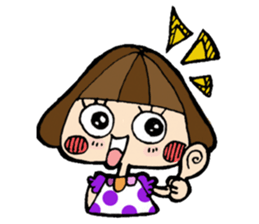 helmet girl's sticker sticker #3175306