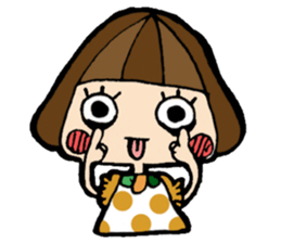 helmet girl's sticker sticker #3175313