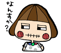 helmet girl's sticker sticker #3175320