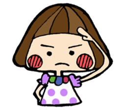 helmet girl's sticker sticker #3175323