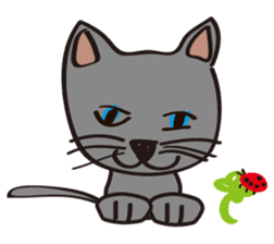 Russian Blue Cat Mia sticker #3175411