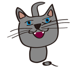 Russian Blue Cat Mia sticker #3175412