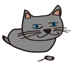 Russian Blue Cat Mia sticker #3175413