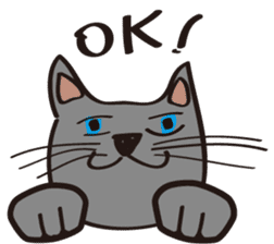 Russian Blue Cat Mia sticker #3175423