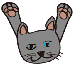 Russian Blue Cat Mia sticker #3175427