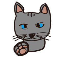 Russian Blue Cat Mia sticker #3175428
