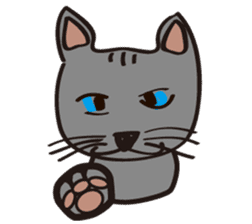 Russian Blue Cat Mia sticker #3175428